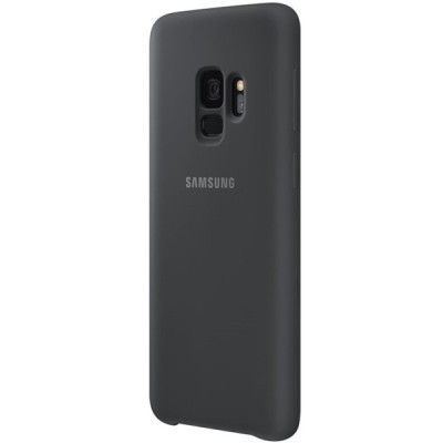 Samsung Galaxy S9 (G960) „Samsung“ Silicone Cover твердый силиконовый чехол чёрного цвета | Vacins.lv