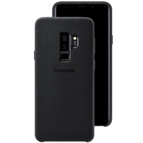 „Samsung“ Alcantara Cover apvalks - melns (Galaxy S9+)