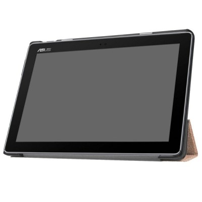Asus ZenPad 10 (Z300C, Z300CL, Z300CG, Z301ML, Z301MFL) золотой кожаный чехол-книжка (складной) | Vacins.lv