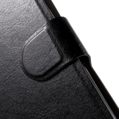 HTC One X10 открываемый чёрный кожаный чехол - книжка | Vacins.lv