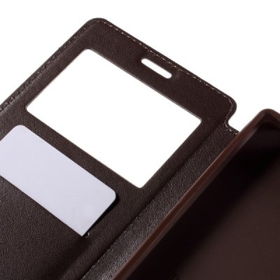 Roar Noble открываемый Sony Xperia Z5 Premium (Sony Xperia Z5 Premium Dual) коричневый кожаный чехол - книжка | Vacins.lv