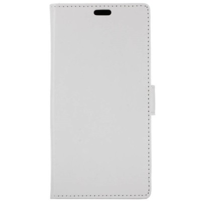 Huawei P smart 2018 (Enjoy 7S) atvēramais ādas balts maciņš, grāmata (maks) / Vacins.lv