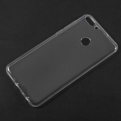 Huawei P smart 2018 (Enjoy 7S) dzidrs (caurspīdīgs) cieta silikona TPU pasaulē planākais apvalks / Vacins.lv