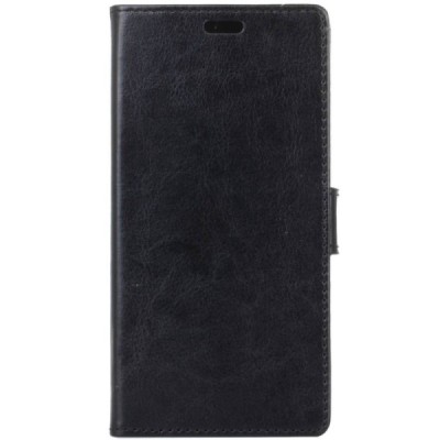 Huawei P20 atvēramais ādas melns maciņš, grāmata (maks) / Vacins.lv