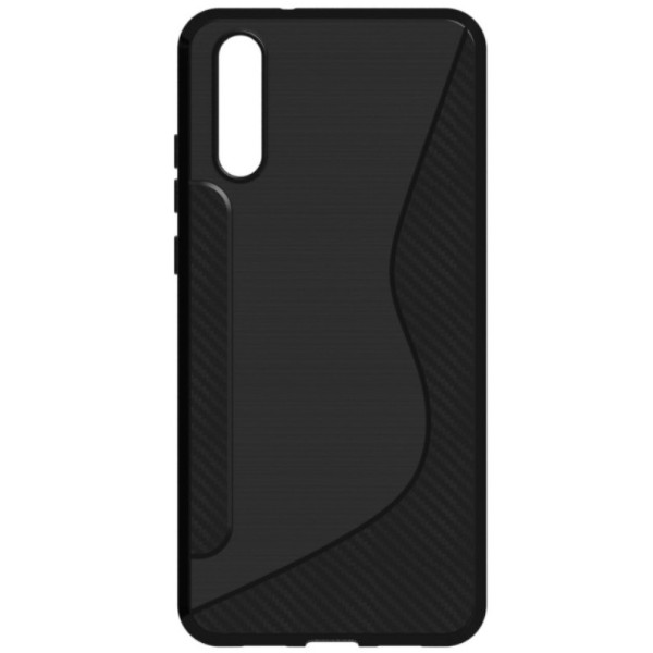 „S-Line“ твердый силиконовый чехол (TPU) – чёрный (P20)