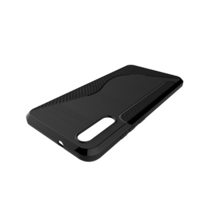 Huawei P20 S-Line чёрный твердый силиконовый чехол из TPU | Vacins.lv