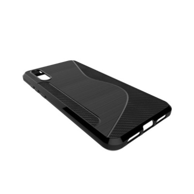 Huawei P20 S-Line чёрный твердый силиконовый чехол из TPU | Vacins.lv