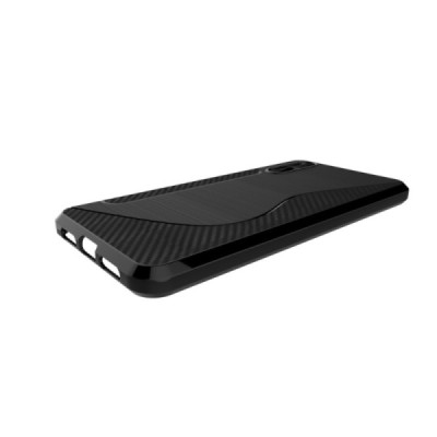 Huawei P20 S-Line чёрный твердый силиконовый чехол из TPU | Vacins.lv