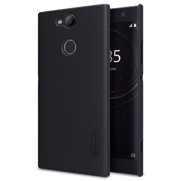„Nillkin“ Frosted Shield чехол - чёрный + защитная пленка для экрана (Xperia XA2)