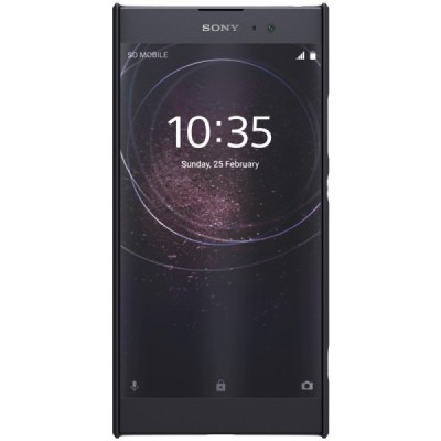 Nillkin Frosted Shield Sony Xperia XA2 (XA2 Dual) чёрный пластиковый чехол + защитная пленка для экрана | Vacins.lv