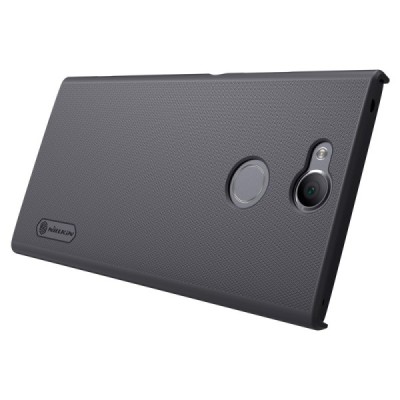 Nillkin Frosted Shield Sony Xperia XA2 (XA2 Dual) чёрный пластиковый чехол + защитная пленка для экрана | Vacins.lv