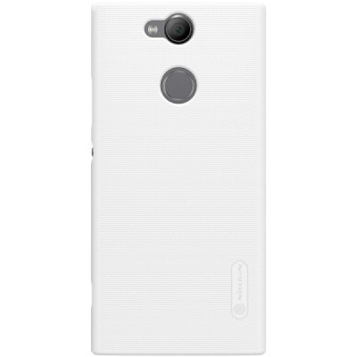 Nillkin Frosted Shield Sony Xperia XA2 (XA2 Dual) белый пластиковый чехол + защитная пленка для экрана | Vacins.lv