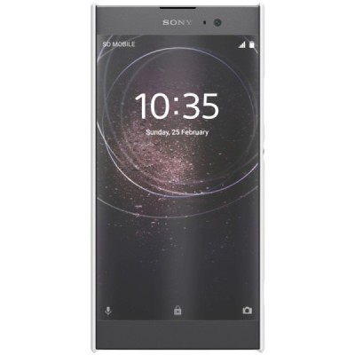 Nillkin Frosted Shield Sony Xperia XA2 (XA2 Dual) белый пластиковый чехол + защитная пленка для экрана | Vacins.lv
