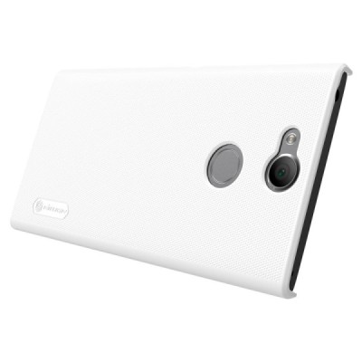 Nillkin Frosted Shield Sony Xperia XA2 (XA2 Dual) белый пластиковый чехол + защитная пленка для экрана | Vacins.lv