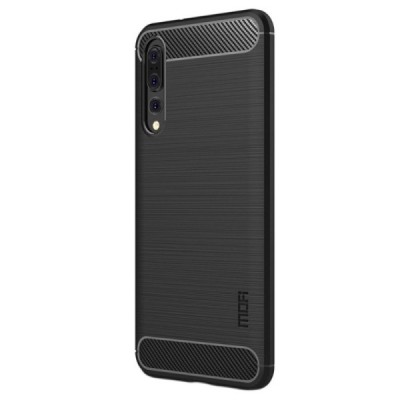 Huawei P20 Pro „Mofi“ твердый силиконовый чехол (TPU) - черный | Vacins.lv