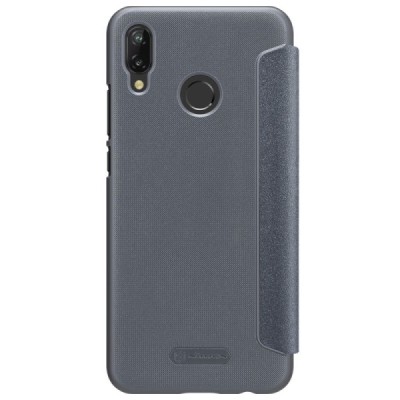 Huawei P20 Lite (Nova 3e) серый кожаный чехол-книжка Nillkin Sparkle | Vacins.lv