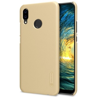 Nillkin Frosted Shield Huawei P20 Lite (Nova 3e) золотой пластиковый чехол + защитная пленка для экрана | Vacins.lv