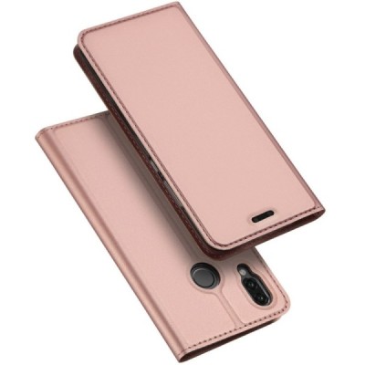 „Dux Ducis“ Skin серии Huawei P20 Lite (Nova 3e) розовый кожаный чехол-книжка | Vacins.lv