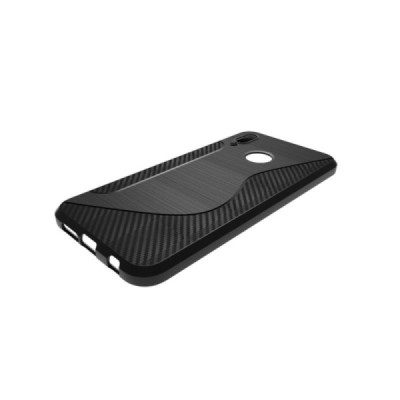 Huawei P20 Lite (Nova 3e) S-Line чёрный твердый силиконовый чехол из TPU | Vacins.lv