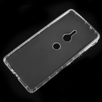 Sony Xperia XZ2 твердый силиконовый (TPU) чехол прозрачный | Vacins.lv