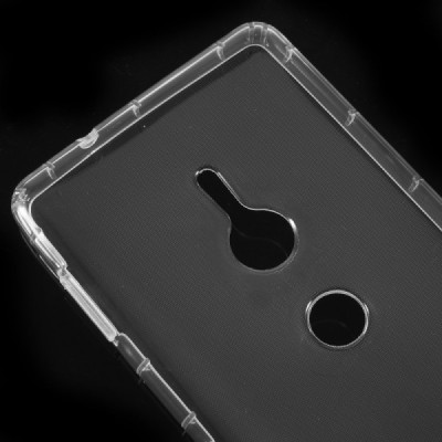 Sony Xperia XZ2 твердый силиконовый (TPU) чехол прозрачный | Vacins.lv