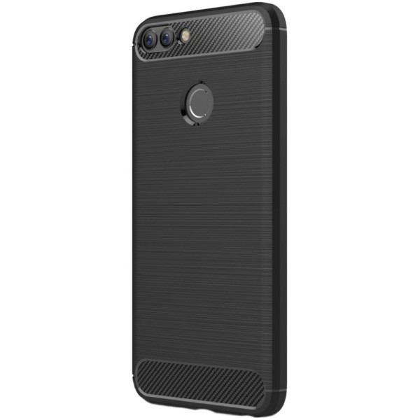 „Carbon“ cieta silikona (TPU) apvalks - melns (P smart 2018)