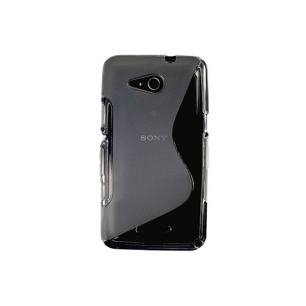 Твердый силиконовый (TPU) чехол – серый (Xperia E4g)