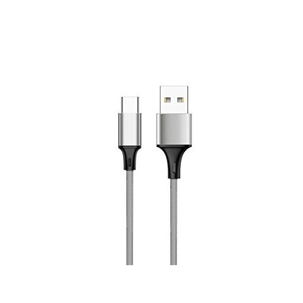 „Bullet“ USB Type-C vads - pelēks (1 m.)