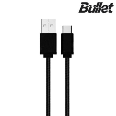 „Bullet“ nylon micro usb чёрный провод 1 м. | Vacins.lv