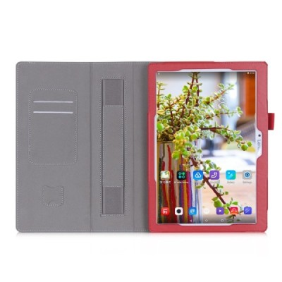 Lenovo Tab 3 10.1" TB-X103F un Tab 2 A10-30 atvēramais sarkans maciņš / Vacins.lv