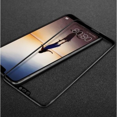 Huawei P20 Lite (Nova 3e) „Imak“ Tempered Glass усиленная защита, черное защитное стекло с полным покрытием 0,2 мм | Vacins.lv