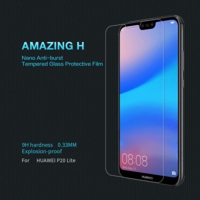 Huawei P20 Lite (Nova 3e) „Nillkin“ H Tempered Glass усиленная защита, защитное стекло толщиной 0,33 мм | Vacins.lv