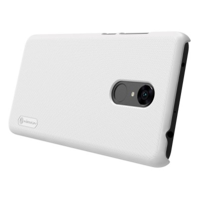 Xiaomi Redmi 5 Plus Nillkin Frosted Shield balts plastmasas apvalks + ekrāna aizsargplēve / Vacins.lv