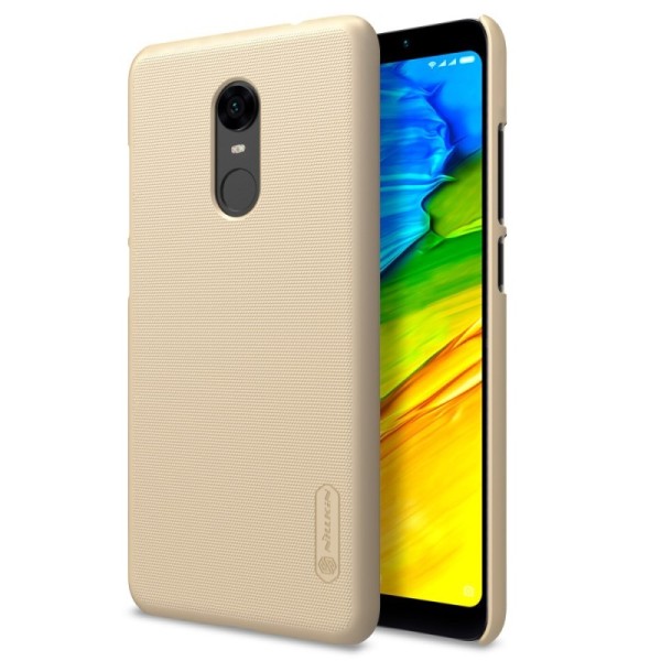 „Nillkin“ Frosted Shield чехол - золотой + защитная пленка для экрана (Redmi 5 Plus)