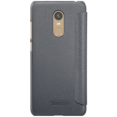 Xiaomi Redmi 5 Plus „Nillkin“ Sparkle atvēramais pelēks maciņš „Nillkin“ Sparkle atvēramais pelēks maciņš / Vacins.lv