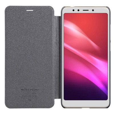 Xiaomi Redmi 5 Plus „Nillkin“ Sparkle atvēramais pelēks maciņš „Nillkin“ Sparkle atvēramais pelēks maciņš / Vacins.lv