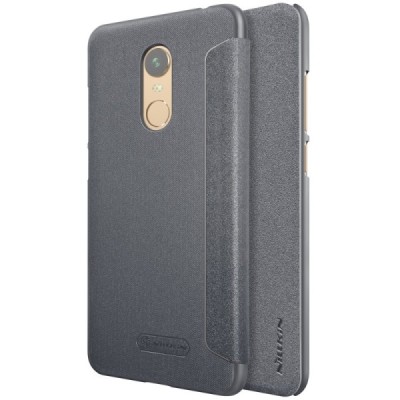 Xiaomi Redmi 5 Plus „Nillkin“ Sparkle atvēramais pelēks maciņš „Nillkin“ Sparkle atvēramais pelēks maciņš / Vacins.lv