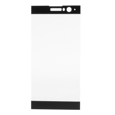 Sony Xperia XA2 un Sony Xperia XA2 Dual Calans Tempered Glass melns ekrāna aizsargstikls / Vacins.lv