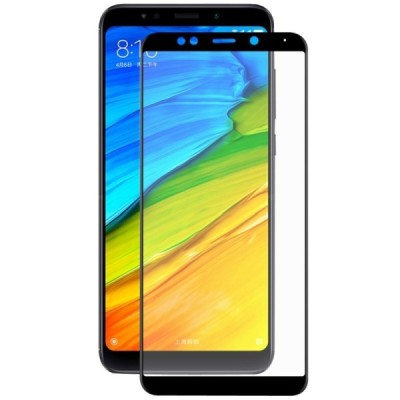Xiaomi Redmi 5 Plus (Redmi 5 Note) „Hat-Prince“ 9H Tempered Glass усиленная защита, чёрное защитное стекло с полным покрытием то
