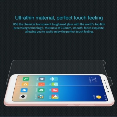 Xiaomi Redmi 5 Plus (Redmi 5 Note) „Nillkin“ H Tempered Glass усиленная защита, защитное стекло толщиной 0,33 мм | Vacins.lv