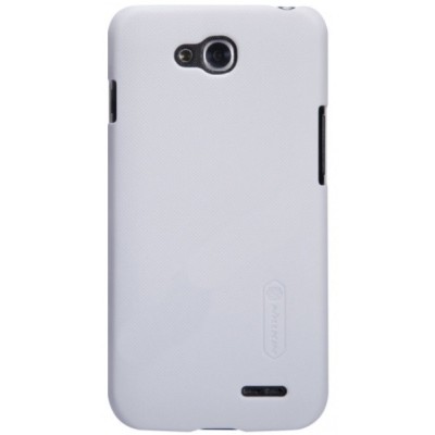 LG L90 Dual (D410) Nillkin Frosted Shield белый пластиковый чехол + защитная пленка для экрана | Vacins.lv