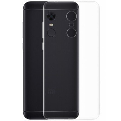 Xiaomi Redmi 5 Plus dzidrs (caurspīdīgs) cieta silikona TPU pasaulē planākais pelēks apvalks / Vacins.lv