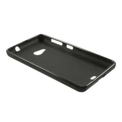 Microsoft Lumia 535 твердый силиконовый (TPU) чехол чёрный | Vacins.lv