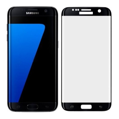 Samsung Galaxy S7 Edge (G935) 3D Rewan Tempered Glass melns ekrāna aizsargstikls / Vacins.lv