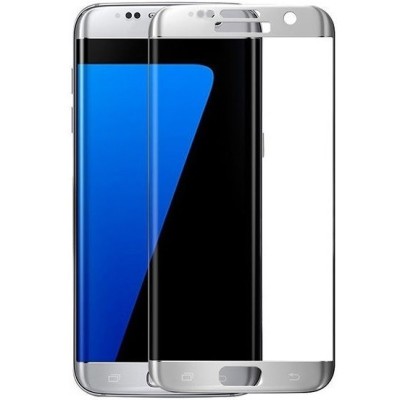 Samsung Galaxy S7 Edge (G935) „3D Rewan“ 9H Tempered Glass усиленная защита, серебристое защитное стекло с полным покрытием толщ