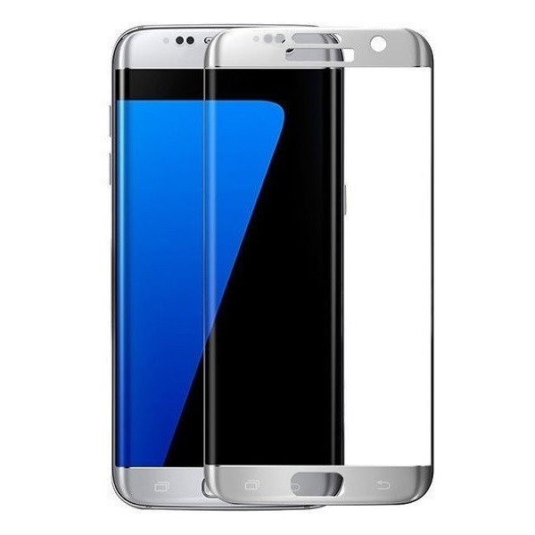 „3D Rewan“ Tempered Glass ekrāna aizsargstikls 0.26 mm - sudrabs (Galaxy S7 Edge)