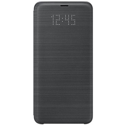 Samsung Galaxy S9+ (G965) оригинальный Smart Led View Cover открываемый чёрный кожаный чехол - книжка | Vacins.lv