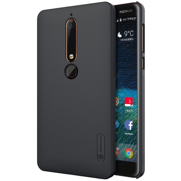 Чехол „Nillkin“ Frosted Shield – чёрный (Nokia 6 2018 / Nokia 6.1)