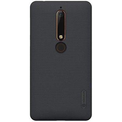 Nokia 6 2018 (Nokia 6.1) Frosted Shield черный пластиковый чехол | Vacins.lv