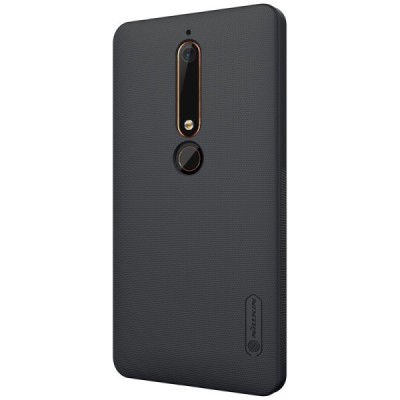 Nokia 6 2018 (Nokia 6.1) Frosted Shield черный пластиковый чехол | Vacins.lv